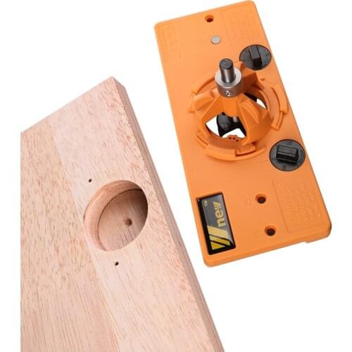 Concealed 35MM Cup Style Hinge Jig Boring Hole Drill Guide + Forstner Bit Wood Cutter Puncher Locator Woodworking DIY Tools