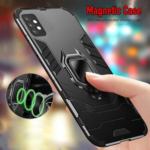 Shockproof armor case For samsung a32 case For samsung galaxy a32 5g a 32 stand holder magnetic car ring phone cover coque