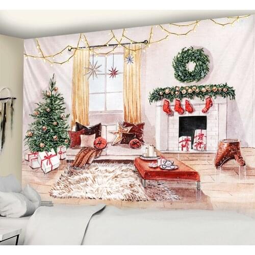 Christmas animal home decoration tapestry wall decoration Bohemian decoration Hippie yoga mat sofa blanket bedroom sheet