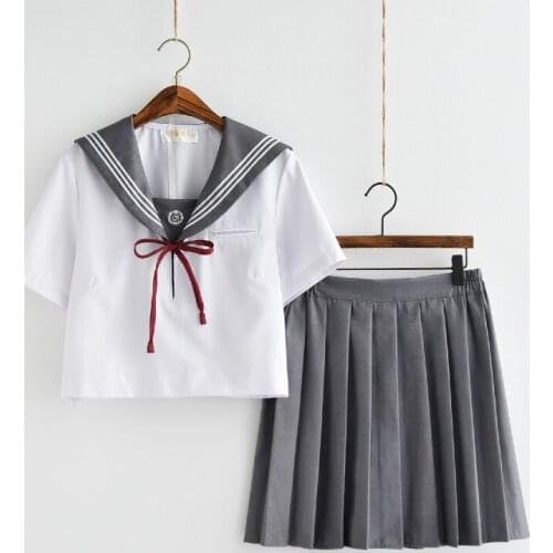 High school students uniforms Japan JK uniform embroidery sailor suit female uniforms class service college wind student suit