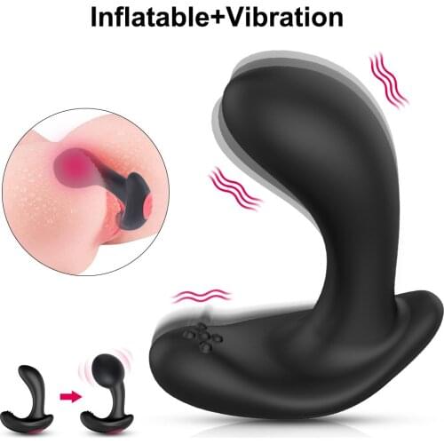 Remote Control Vibration Inflatable Anal Plug Go Out Anal Plug Butt G-spot Anal Masturbation Adult Sex Toys Sex Shop Anal