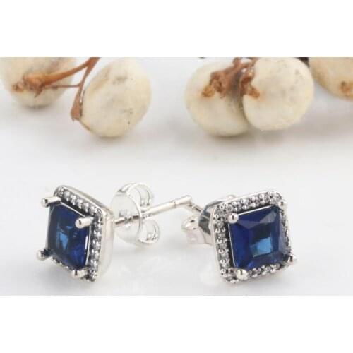 925 Sterling Silver Pan Earring Timeless Elegance With Zirconia Studs Earrings For Women Wedding Gift Fashion Jewelry