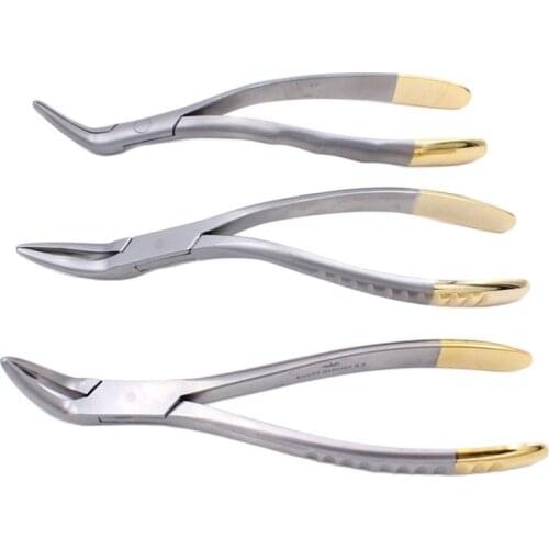 Dental Root Fragment Minimally Invasive Tooth Extraction Forcep Tooth Pliers Dental Instrument Curved Maxillary Mandibular Teeth