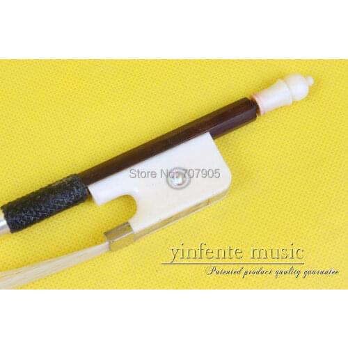 16" Viola Bow Brazil Wood Fast Action Straight Top Horse Hair Silver String