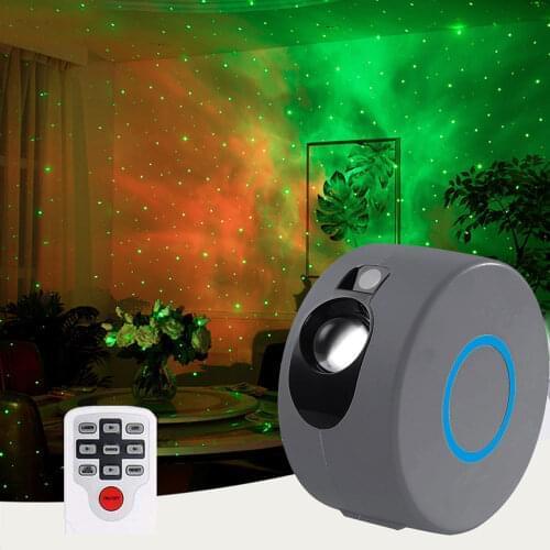3D Aurora Laser Starry Sky Projector Lightnight light New LED Colorful Sky Nebula Rotating Night Lamplight with Remote Control