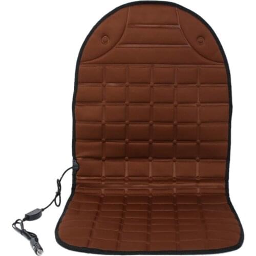 VODOOL 12V Car Electric Heated Cushion Universal Auto Heating Pad Cover Heated Warming Warmer Seat Cushion Back Support
