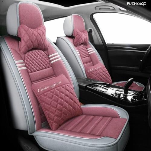 FUZHKAQI flax car seat covers for Lexus RX350 RX450h RX330 IS250C GS300 GS350 ES LS NX CT200h LS NS IS Series car accessories