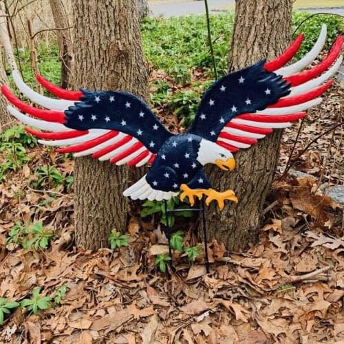 Eagle Decoration Independence Day Bald Eagle Art Decor Garden Home Metal Decoration For Front Door Christmas Party Wedding