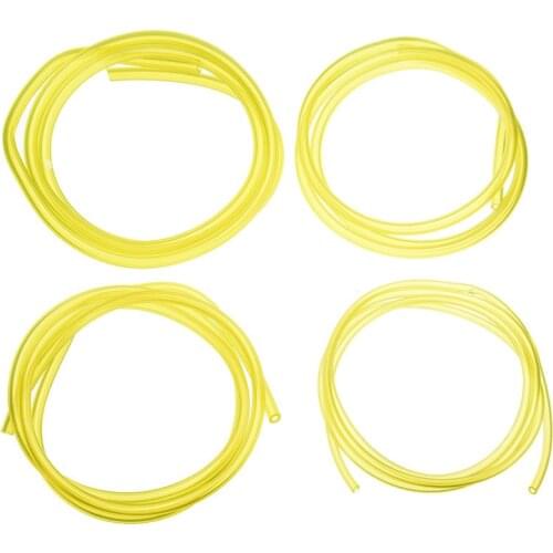 About 1.8M in length4 types/set of yellow high temperature rubber motorcycle accessories hose gasoline fuel pipe