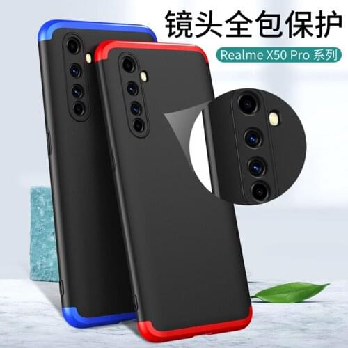 3 IN 1 Case For OPPO Realme X50 Pro Case 360 Full Protection Shockprrof Matte Cover for OPPO Realme X50 Pro 5G X50Pro RMX2075