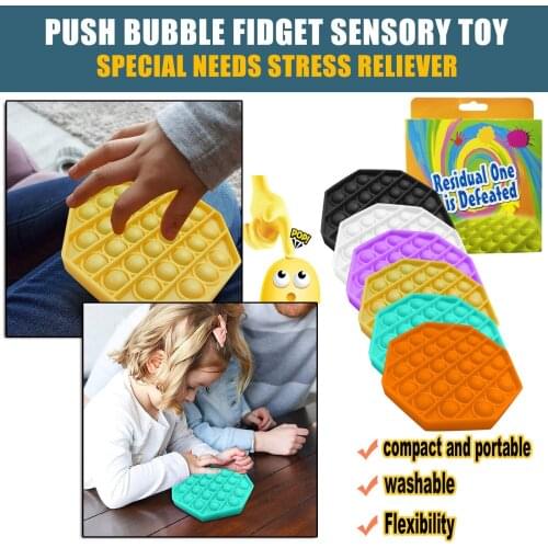 פופיט משחק Anti Stress Game For Children Kid,Autism Games Fidget Toy Stress Reliever Push Bubble Fidget Toys Push Bubble