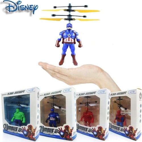 Disney Spiderman Iron Man induction children Marvel Avengers Captain America suspension induction flying doll humanoid boy toy