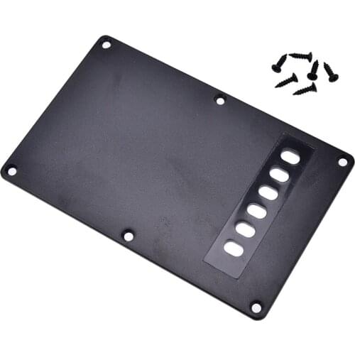 IRIN IRIN 1Pc Electric Guitar back panel bezel Single Ply Black Guitar Tremolo Spring Backplate Cover