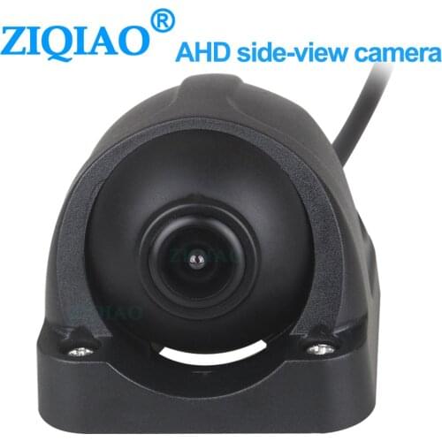 ZIQIAO Truck Front Side View Camera 1080P AHD 4 Pin Parking Assist Surround View Camera for Bus RV Harvester 12V 24V AS006
