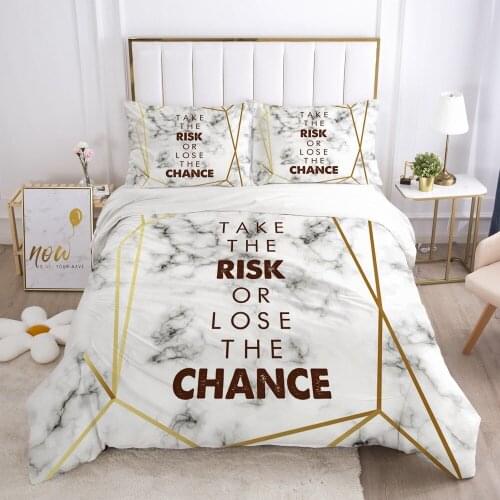 3D Duvet Cover Sets Bedding Sets Bedding Bag and Pillow Shams 180*220 200*225 228*228 260*230 Marbling Design Custom Bed Linens