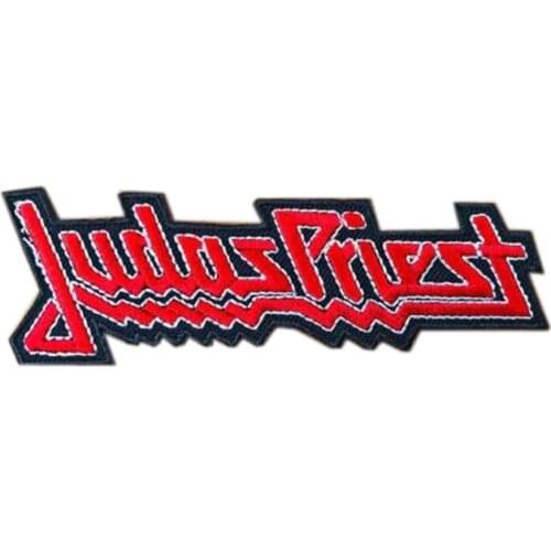 Judas Priest Sew Iron On Patch Rock Band Logo Heavy Metal Hard Music Embroidered Clothing material