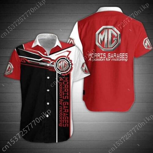 2021 New Mg Morris Brand Mens Shirt Harajuku Casual Button Cardigan High Quality Oversized T-shirt Top 3D Anime Mens Clothing