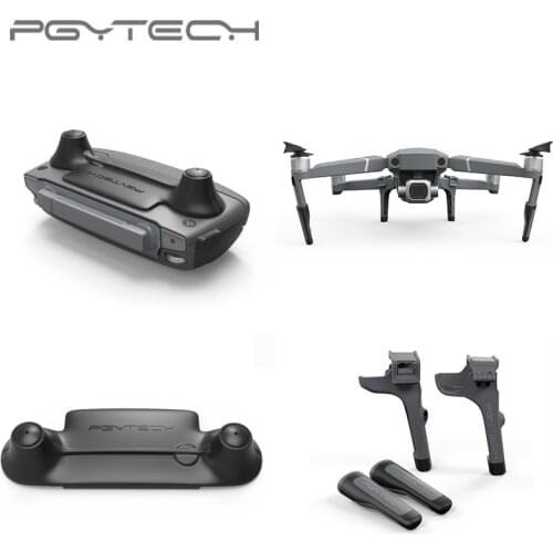 PGYTECH For DJI Mavic 2 Extended Landing Gear Protector Extension Replacement Fit + Remote Controller Thumb Stick Guard Holder