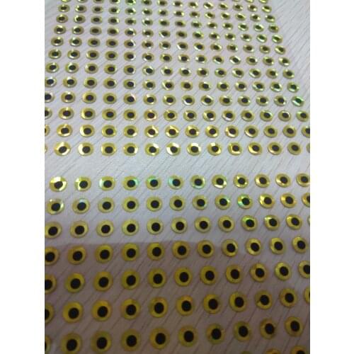 3mm 4mm 5mm 6mm 7mm 8mm 9mm 10mm 12mm 13mm 14mm 15mm 16mm 18mm 19mm 20mm yellow 2D Holographic Fishing Lure Eyes Fly Tying Jigs