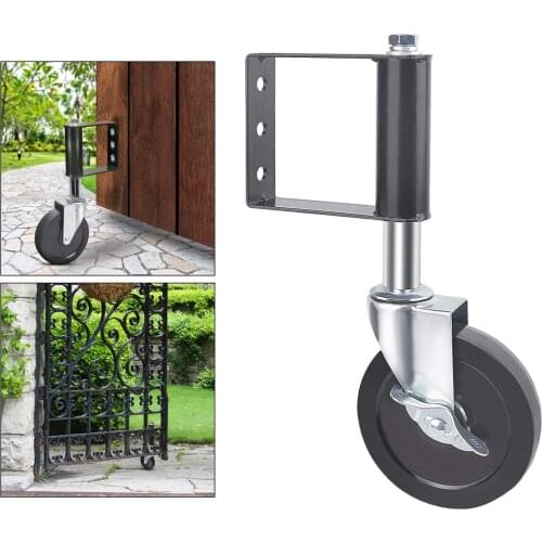 Fence Gate Caster Ageing Resistance Rubber Gate Wheel