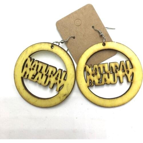 Natural Beauty Wooden Earrings