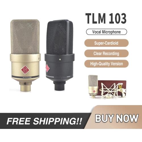 Studio Microphone TLM103 Cardioid Large Diaphragm Condenser Studio Microphone High Quality Studio Mic tlm103