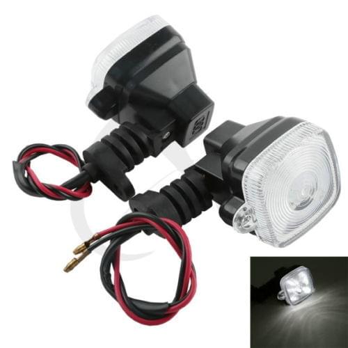 12V Universal Turn Signal Light Square Blinkers Indicator LED Motorcycle Scooter