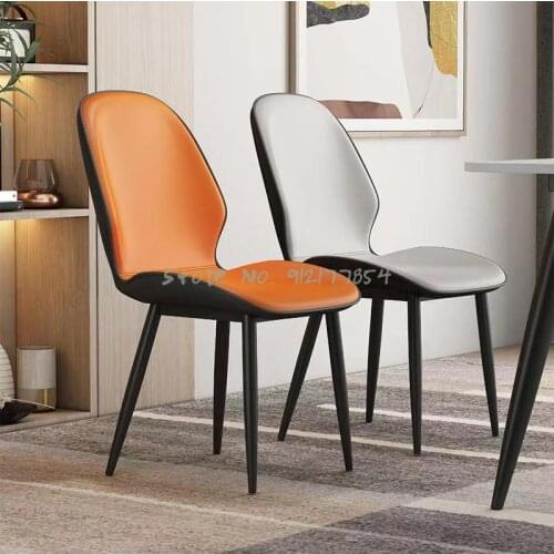Light luxury dining chair simple modern home Nordic restaurant hotel stool net red backrest table and chair coffee chair makeup