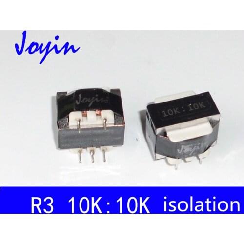 R3 Jiayin 10K:10K permalloy audio transformer pre input cattle single end turn to balance signal isolation