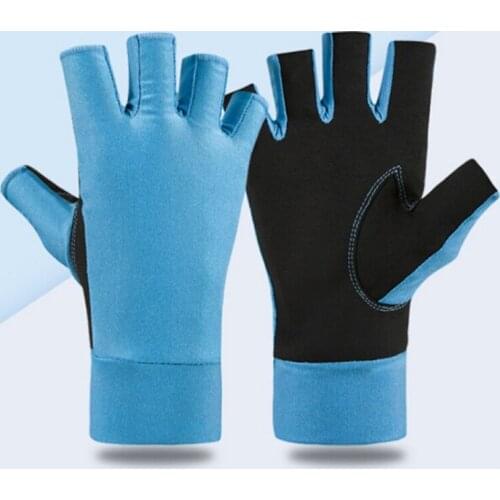 Outdoor Fishing Bike Bicycle Cycling Gloves Wear-resistant Breathable Half Finger Gloves Sunscreen Hiking Bike Gloves