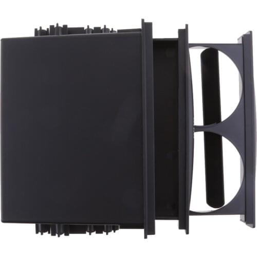 Universal Car Truck Double Din Radio Pocket Drink-Cup Holder Storage Box Drink-Cup Holder + Storage Box