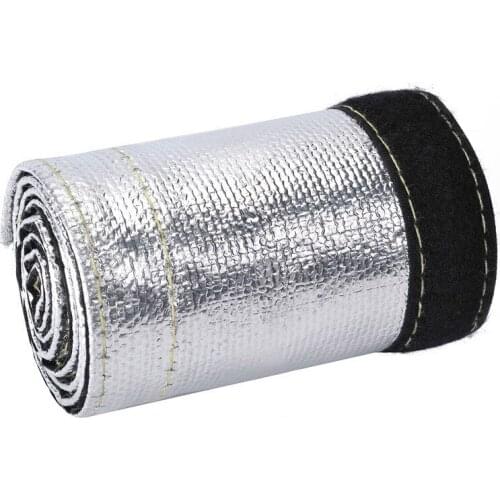 2.5cm 6 Feet Universal Metallic Heat Shield Thermal Sleeve Wire Mug Cover Wrap Loom Tube Insulated Wire Hose Cover Shroud