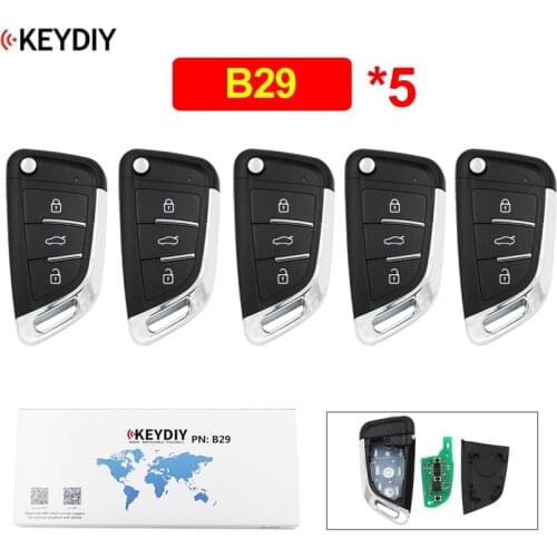 5Pcs/Lot B29 3 Button Universal Remote Control Car Key for KD900 KD900+ URG200 KD-X2 Mini KD B-Series Remote Key KD Remote