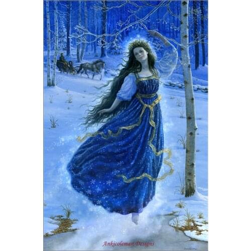 Needlework for embroidery Crossing stitch DIY French DMC High Quality - Counted Cross Stitch Kits 14 ct Oil painting - Rusalka