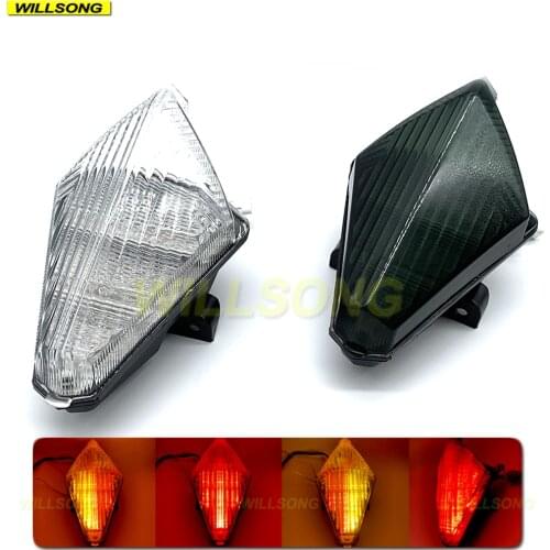 Rear LED Tail Brake Light Blinker Turn Signal Integrated Lamp For YAMAHA TMAX530 XP530 13-16 YZFR1 07-08 Motorcycle Accessories