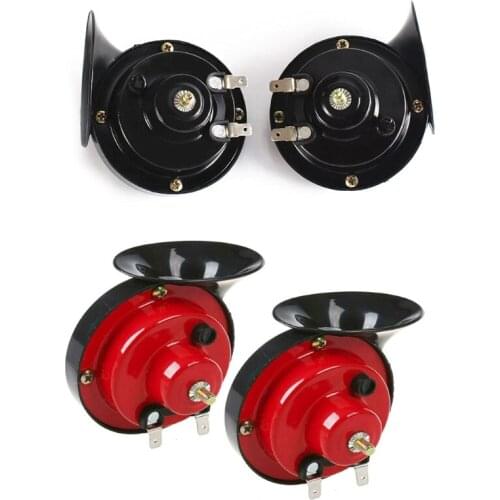 2pcs 12V for Car Snail Electric Air Horn Alarm Kit Double Tone Loud Signal 300DB
