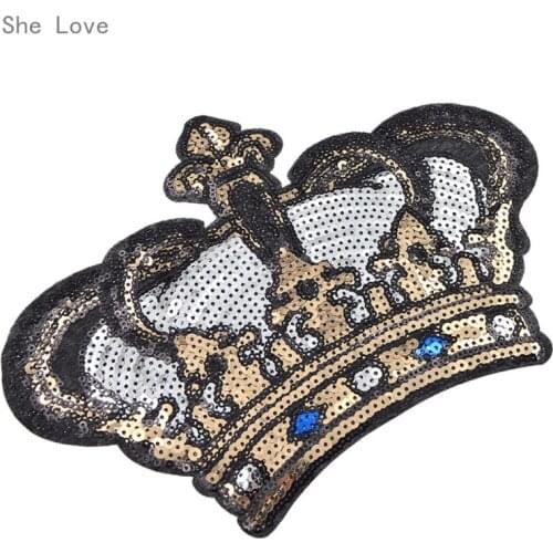 Chzimade 3D Lovely Sequin Cloth Stickers Shine Embroidery Patches DIY Handmade Sew-on Decoration Applique for Women Coat Badges