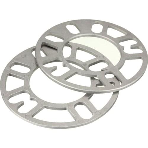 4pcs 5mm Wheel Spacers Shims Aluminum ET Adjusting Shims for Car 4/5 Stud Wheel Fixings PCD Range 98-121mm