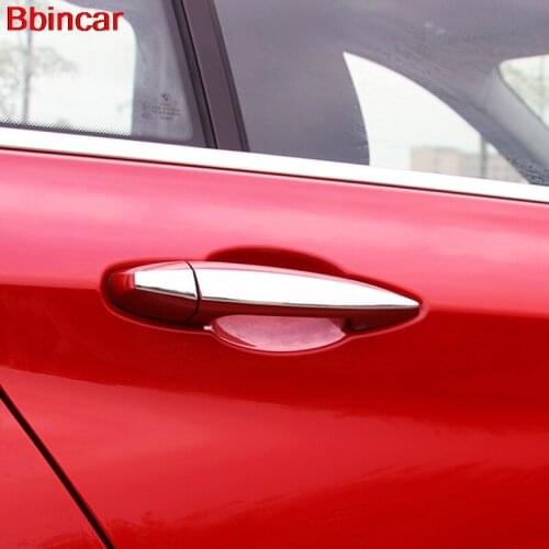 Bbincar Car Styling Accessories ABS Chrome Stickers for Door Handle Trim Set for 4Door For BMW F48 X1 2016 2017 2018