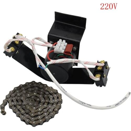 220V incubator automatic egg flip system 1000mm chain industrial rotary egg motor full range of travel switches 1pcs