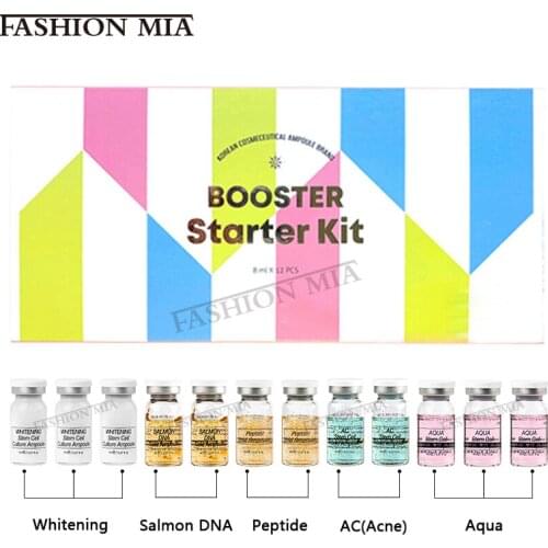 12pcs 8ml BB cream glow booster starter kit korean cosmetics bb foundation whitening cream brightening Dermawhite MTS Treatment