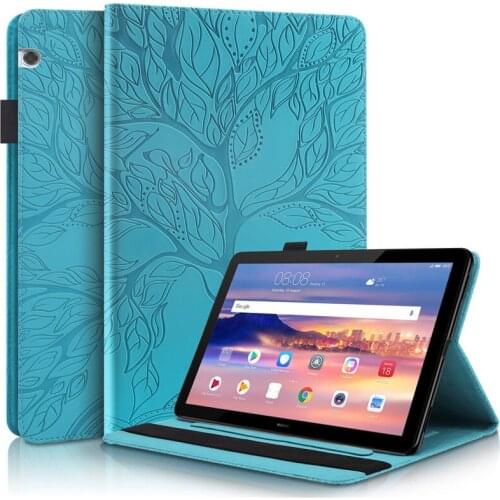 3D Imprint Tree Pattern Case Funda for Tablet Huawei MediaPad T5 10 AGS2-W09/L09/L03/W19 10.1 Cover For Huawei T5 10 Case 10.1