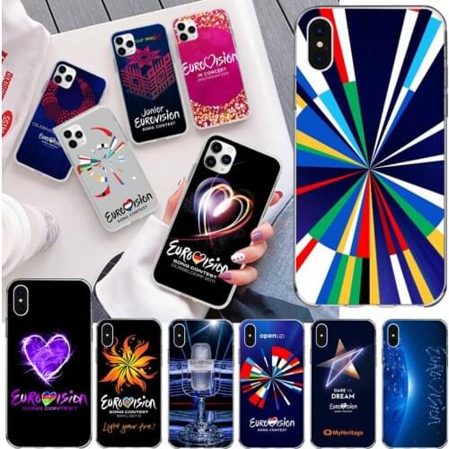 Eurovision Phone Case For iphone 12 11 Pro Max Mini XS Max 8 7 6 6S Plus X 5S SE 2020 XR Silicone Soft Cover
