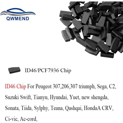 BHKEY 1pcs* ID46 Transponder Chip PCF7936 Unlock ID 46 Chip for Honda Hyundai Kia Mitsubishi Nissan Citroen Peugeot