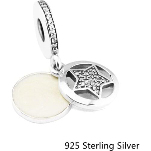 CKK Friendship Star, Silver Enamel Charms 925 Sterling Silver Beads Original Jewelry Making Fits For Bracelets