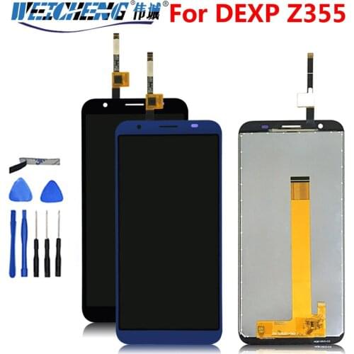 For 5.5 inch DEXP Z355 LCD Display+Touch Screen Digitizer Assembly With Tools And Adhesive Mobile Phone Accessories