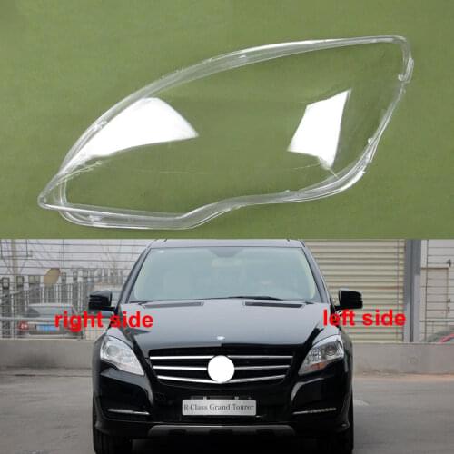 For Benz W251 R300 R320 R350 R400 R500 2009-2017 Headlights Cover Shell Mask Transparent Cover Lampshdade Headlamp Shell