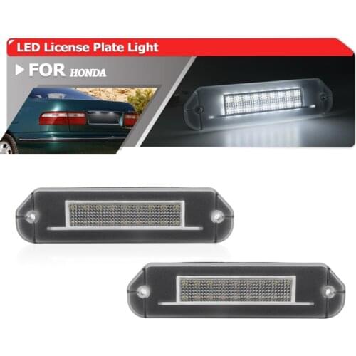 For Honda Civic Gen5 EG EJ 92-95 Accord CD 94-97 Prelude BB1 2 3 4 92-96 SMD Led License Plate Lights Auto Canbus White Lamp