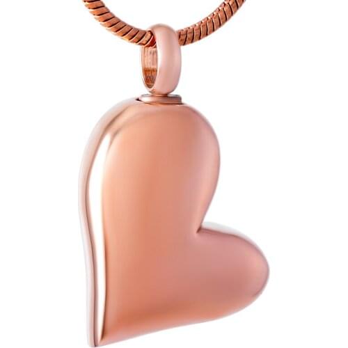IJD8032 Free Engraving Name & Letter,316L Stainless Steel Blank Heart Urn Charm Pendant that Hold Ashes Cremation Jewelry