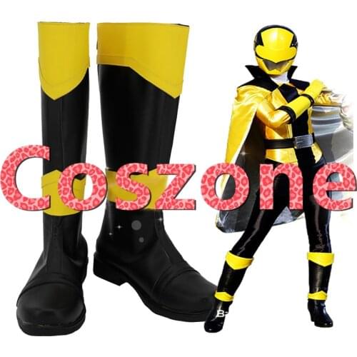 Kaitou Sentai Lupinranger VS Keisatsu Sentai Patranger Lupin Yellow Cosplay Shoes Boots Halloween Cosplay Costume Accessories